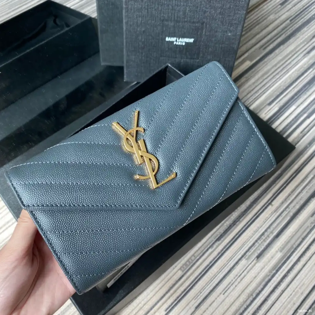 LARGE FLAP MONOGRAM WALLET YSL 0630